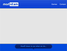 Tablet Screenshot of madatomgames.com